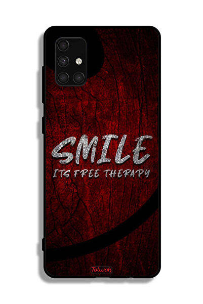 Tolwak Samsung Galaxy A71 4G Protective Case Cover Smile Its Free Therapy