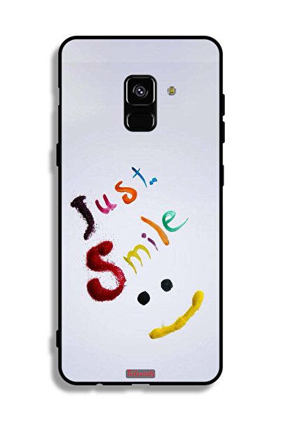 Tolwak غطاء حماية لهاتف Samsung Galaxy A8 Plus (2018) - Just Smile