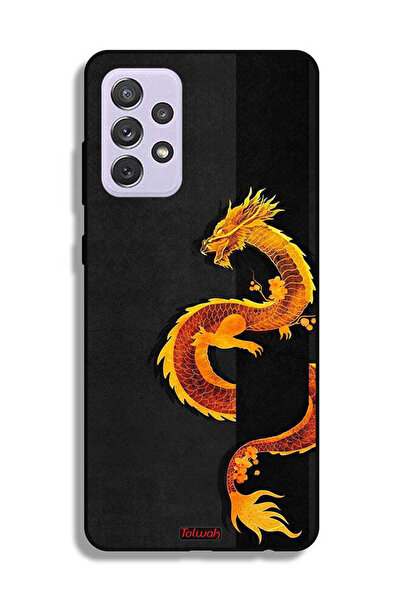 Tolwak Samsung Galaxy A72 5G Protective Case Cover Dragon Art