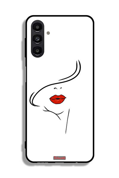 Tolwak Samsung Galaxy A13 5G Protective Case Cover Girl Face Art