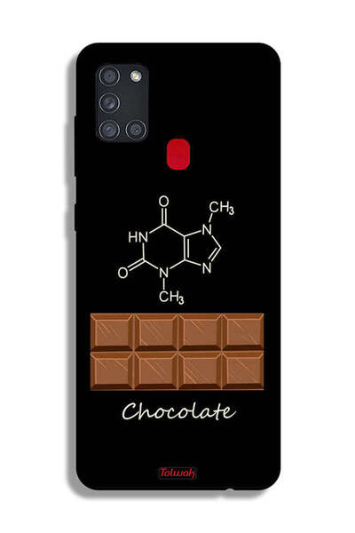 Tolwak غطاء حماية من سامسونج جالكسي A21s - لون شوكولاتة