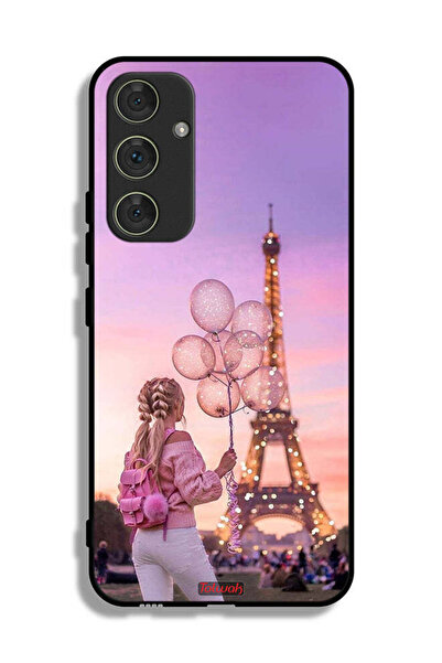Tolwak غطاء حماية لهاتف سامسونج جالاكسي A54 5G بطبعة فتاة تحمل بالونات