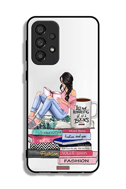 Tolwak Samsung Galaxy A33 5G Protective Case Cover Girl And Fashion Books Art