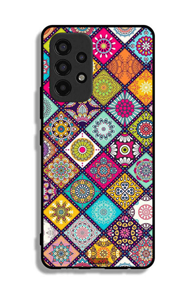 Tolwak غطاء حماية لهاتف سامسونج جالاكسي A53 5G بنقشة مربعات ماندالا