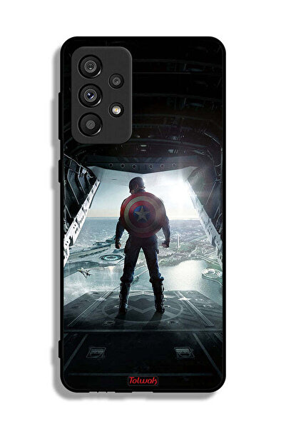 Tolwak Samsung Galaxy A73 5G Protective Case Cover Portrait Display Captain America