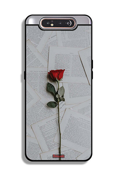 Tolwak غطاء حماية لهاتف سامسونج جالكسي A80 وردي على ورق