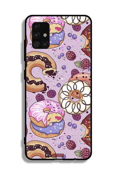 Tolwak غطاء حماية لهاتف سامسونج جالاكسي A51 5G برسومات دوناتس آرت