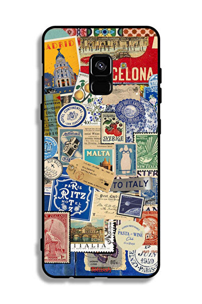 Tolwak ملصقات غطاء حماية لهاتف Samsung Galaxy A8 Plus (2018) لمدن مختلفة