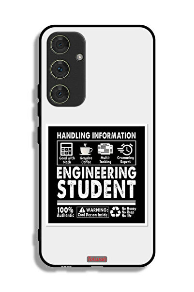 Tolwak غطاء حماية لهاتف سامسونج جالاكسي A54 5G، ملصق طالب هندسة