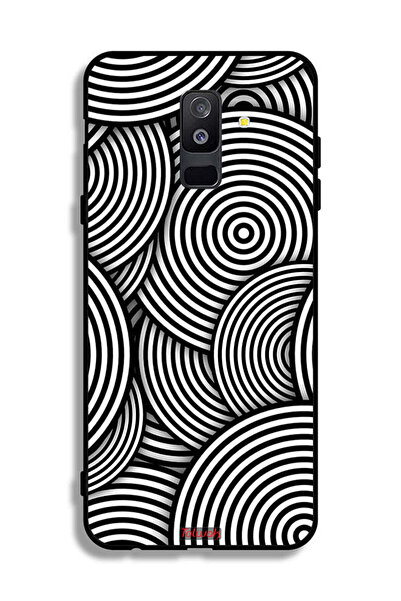 Tolwak غطاء حماية لهاتف Samsung Galaxy A6 Plus (2018) بنمط دوائر وهمية