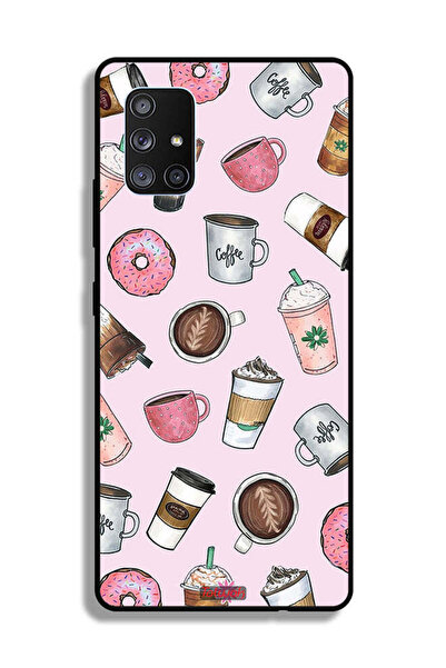 Tolwak Samsung Galaxy A71 5G Protective Case Cover Coffee Lover Art
