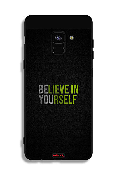 Tolwak غطاء حماية لهاتف Samsung Galaxy A8 Plus (2018) - Believe In Yourself