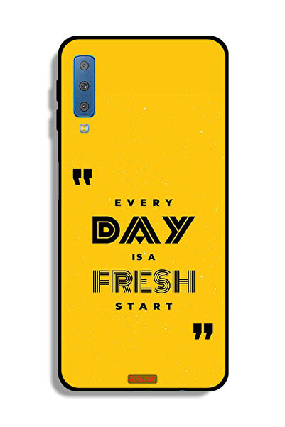 Tolwak غطاء حماية لهاتف Samsung Galaxy A7 (2018) كل يوم هو بداية جديدة