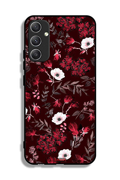 Tolwak غطاء حماية لهاتف سامسونج جالاكسي A34 5G بنقشة زهور صغيرة وأوراق استوائية