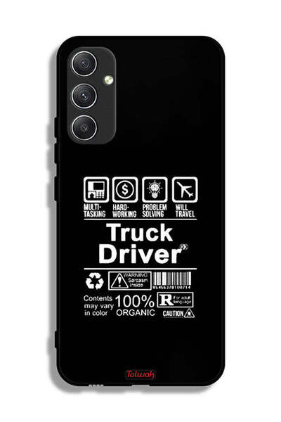 Tolwak غطاء حماية لهاتف سامسونج جالاكسي A34 5G، ملصق سائق شاحنة