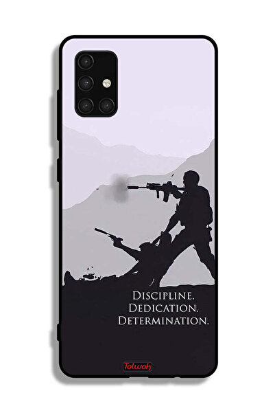 Tolwak Samsung Galaxy A71 4G Protective Case Cover Discipline Dedication Dete...