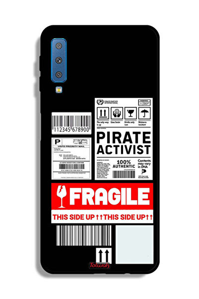 Tolwak غطاء حماية لهاتف Samsung Galaxy A7 (2018) - ملصق ناشط خاص قابل للكسر