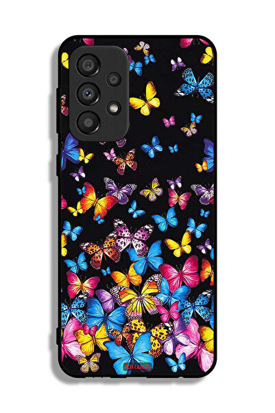 Tolwak Samsung Galaxy A33 5G Protective Case Cover Colorful Butterflies