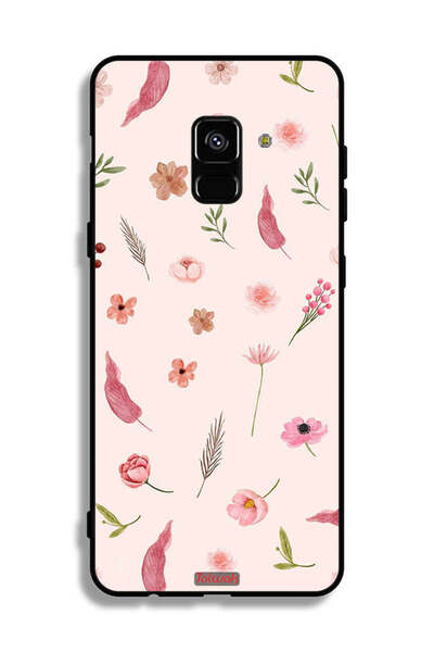 Tolwak غطاء حماية لهاتف Samsung Galaxy A8 Plus (2018) بنقشة أوراق وورود
