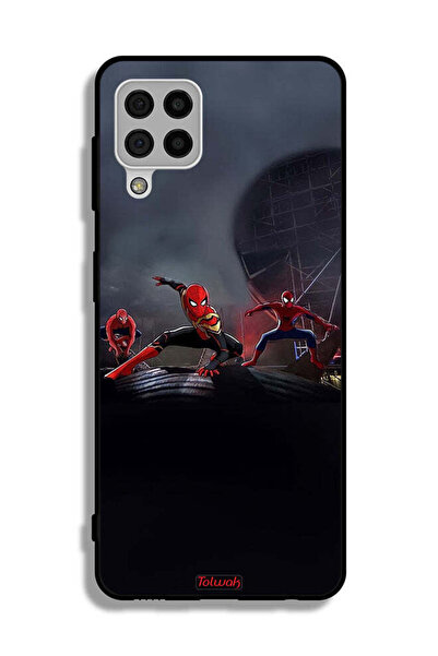 Tolwak Samsung Galaxy A22 4G Protective Case Cover Three Spiders