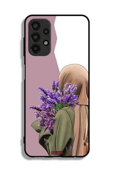 Tolwak Samsung Galaxy A13 4G Protective Case Cover Holding Flower