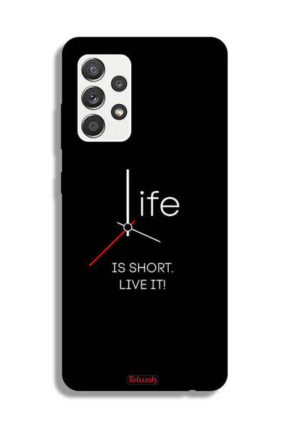 Tolwak Samsung Galaxy M32 5G Protective Case Cover Life Is Short Live It