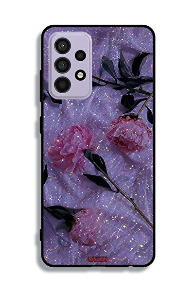 Tolwak غطاء حماية لهاتف سامسونج جالاكسي A52s 5G بنقشة ورود لامعة