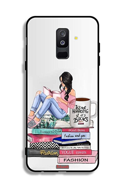 Tolwak غطاء حماية لهاتف سامسونج جالاكسي A6 بلس (2018) مطبوع عليه رسومات كتب ا...