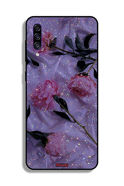 Tolwak غطاء حماية لهاتف سامسونج جالكسي A50s بنقشة ورود لامعة