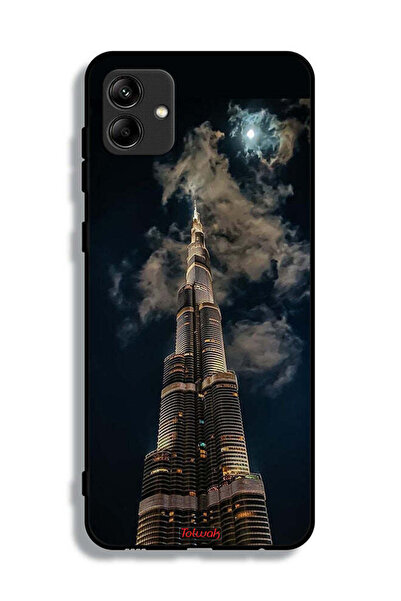 Tolwak Samsung Galaxy A04e Protective Case Cover Burj Khalifa In Night