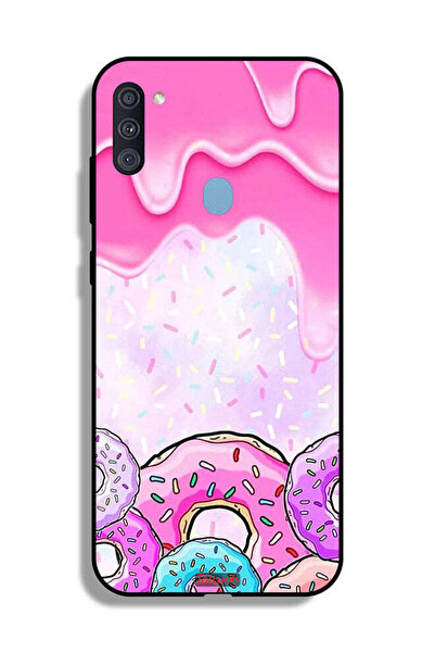 Tolwak Samsung Galaxy A11 Protective Case Cover Donut Colors