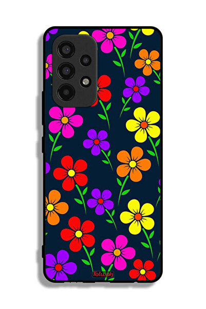 Tolwak Samsung Galaxy A53 5G Protective Case Cover Colorful Flowers