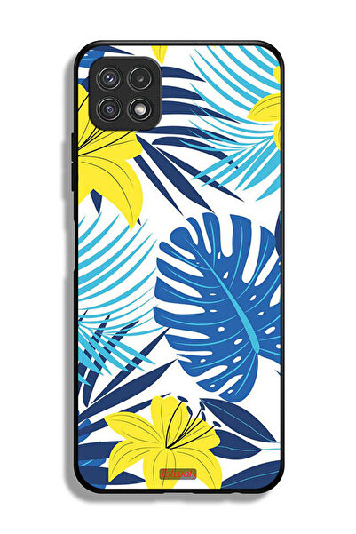 Tolwak غطاء حماية لهاتف سامسونج جالاكسي A22 5G برسومات ريش وزهور