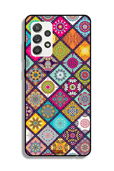 Tolwak غطاء حماية لهاتف سامسونج جالاكسي M32 5G بنمط مربعات ماندالا