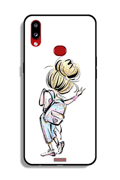 Tolwak غطاء حماية لهاتف Samsung Galaxy A10s بتصميم فتاة العودة إلى المدرسة
