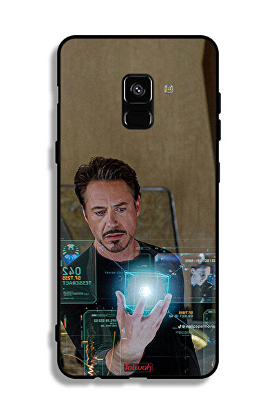 Tolwak غطاء حماية لهاتف Samsung Galaxy A8 Plus (2018) Iron Man