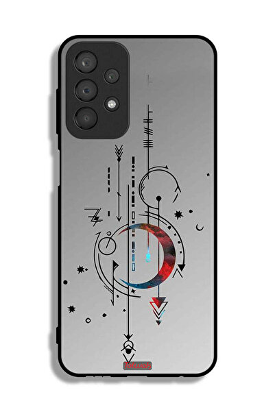 Tolwak Samsung Galaxy A23 Protective Case Cover Moon And Arrows Art Pattern