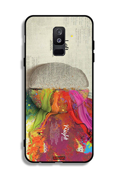 Tolwak غطاء حماية لهاتف Samsung Galaxy A6 Plus (2018) بتصميم تجريدي لعلم الدماغ