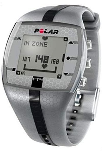 POLAR FT4M Heart Rate Monitor - Silver and Black