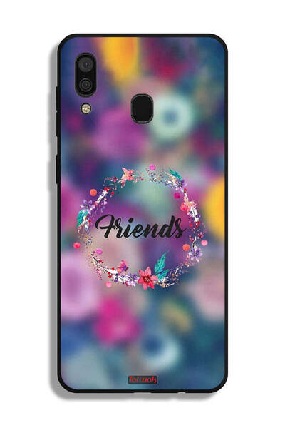 Tolwak غطاء حماية لهاتف سامسونج جالكسي A20 بتصميم خاتم أصدقاء الزهور