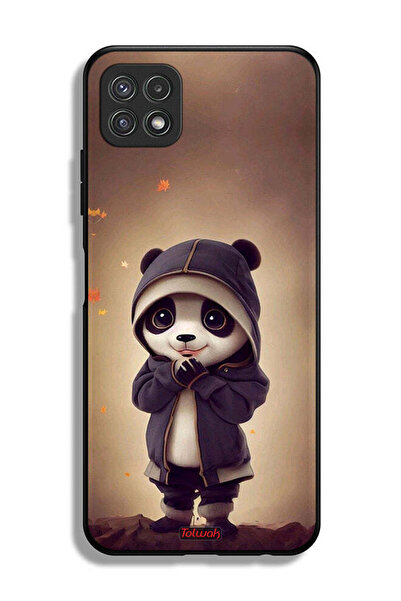Tolwak Samsung Galaxy A22 5G Protective Case Cover Cute Little Panda