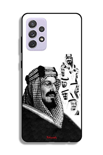 Tolwak غطاء حماية لهاتف سامسونج جالاكسي A72 5G، ملصق فني أبيض وأسود لملوك الم...