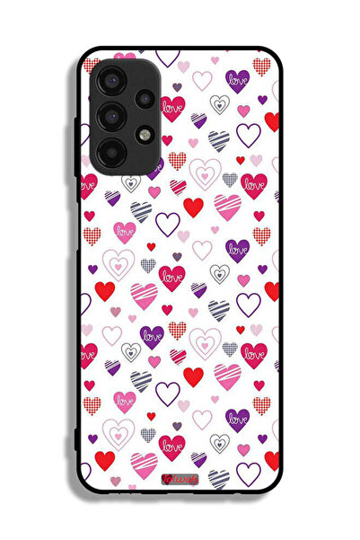 Tolwak Samsung Galaxy A13 4G Protective Case Cover Hearts Doodle
