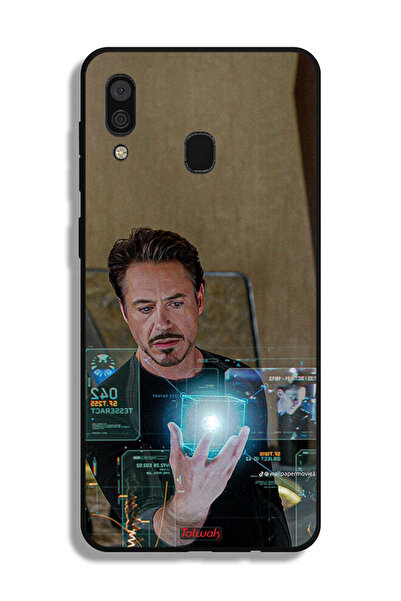 Tolwak غطاء حماية لهاتف سامسونج جالكسي A20 بتصميم الرجل الحديدي