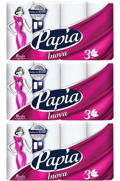 Papia Paper Towel (3 Layers) Set of 24 Inova (3Pk*8)