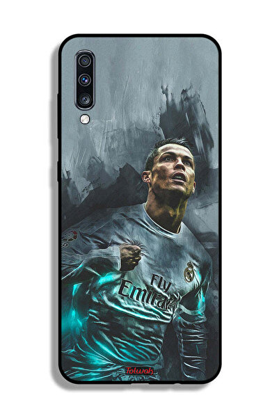 Tolwak غطاء حماية لهاتف سامسونج جالاكسي A70 برسومات كريستيانو رونالدو