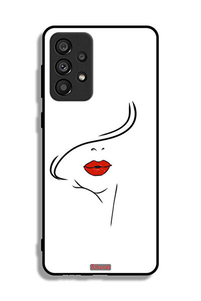 Tolwak غطاء حماية لهاتف Samsung Galaxy A73 5G برسومات وجه فتاة