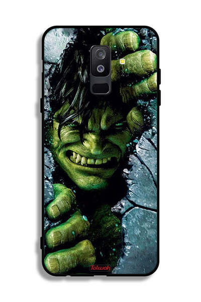 Tolwak غطاء حماية لهاتف Samsung Galaxy A6 Plus (2018) بتصميم هالك المذهل