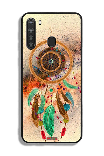 Tolwak غطاء حماية لهاتف سامسونج جالكسي A21 بتصميم ماندالا ريش معلق