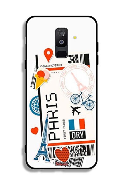 Tolwak غطاء حماية لهاتف Samsung Galaxy A6 Plus (2018) - ملصق باريس